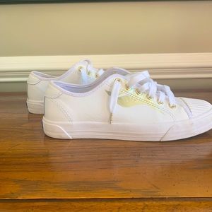 Keds Crew Kick Wave Leather White/Gold Sneaker